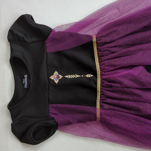 Disney Frozen II Sparkly Dress Girl Medium 7/8 Sparkling Grape - Picture 13 of 14